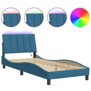 vidaXL Bed Frame Blue