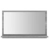 vidaXL Mirror Gray Sonoma Engineered wood Mirror Wall Mounted Mirror