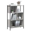 vidaXL Bookcase Grey Sonoma Engineered wood Bookcase Rectangular