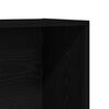 vidaXL Book Cabinet Black Oak 14.17 x 11.81 x 56.30 in Engineered Wood