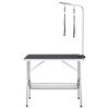 vidaXL Dog Grooming Table Black and Silver