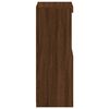vidaXL Sideboard Brown Oak Engineered wood, Glass Standard Sideboard