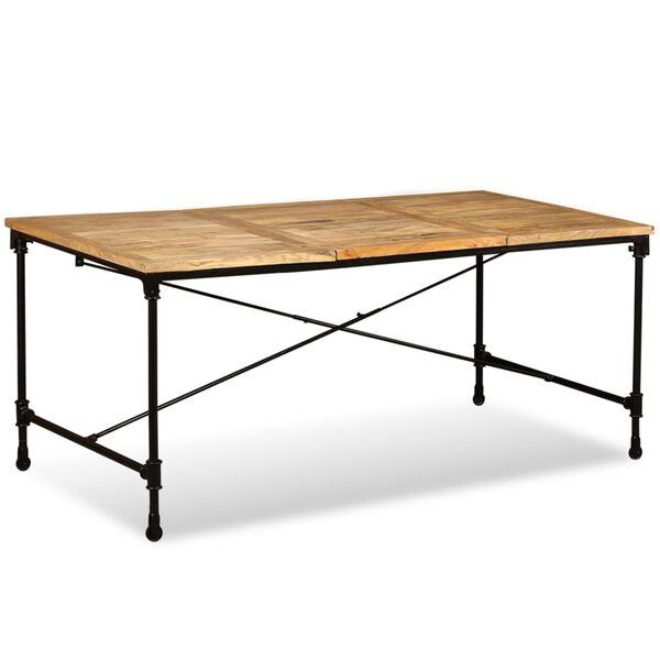 vidaXL Dining Table Solid Mango Wood 70.9"