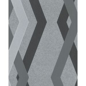 Noordwand Wallpaper Gray and Black Nonwoven 32.8ft x 20.9in