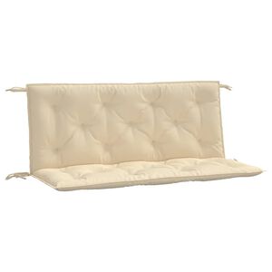 vidaXL Garden Bench Cushion Set of 2 Beige Oxford fabric (100% polyester)