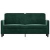 vidaXL 2-seater Sofa Dark Green Velvet, Metal, Textilene 2-seater