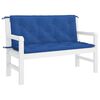 vidaXL Garden Bench Cushion Set of 2 Blue Oxford fabric (100% polyester)