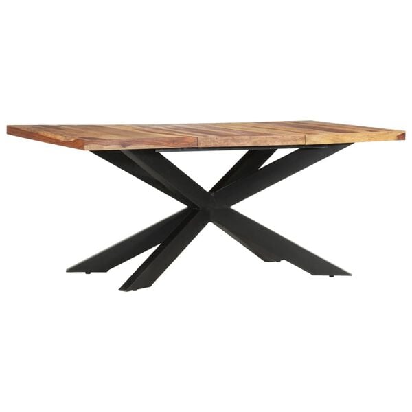 vidaXL Dining Table Natural Acacia Wood Solid Acacia Wood