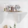 vidaXL Wall Shelf Silver Stainless Steel Medium Wall mounting