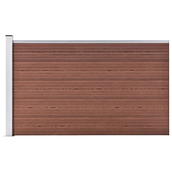 vidaXL Garden Fence WPC 68.9"x41.3" Brown