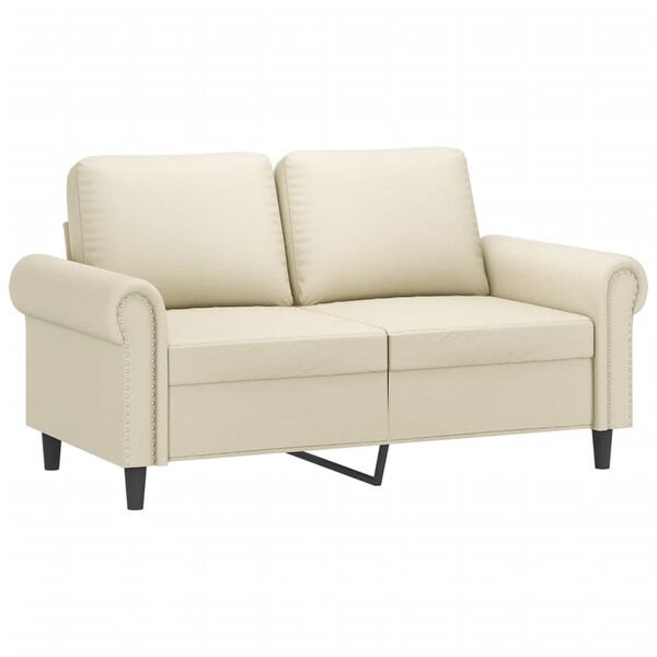 vidaXL 2-seater Sofa Cream