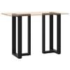 vidaXL Bar Table Leg Black Powder-coated steel DIY size