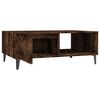 vidaXL Coffee Table Smoked Oak Engineered Wood, Metal Coffee Table