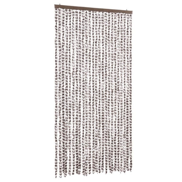 vidaXL Fly Curtain Taupe and White 39.4x78.7" Chenille
