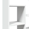 vidaXL Bookcase White Engineered wood 28.3 x 7.9 x 47.2 in Bookcase