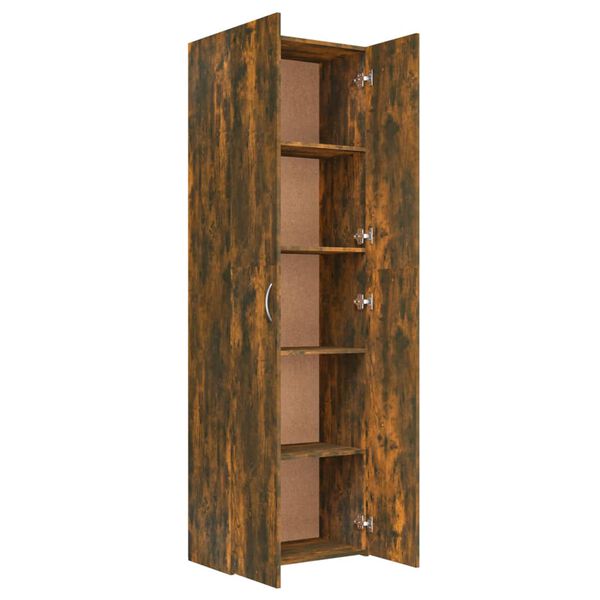 vidaXL Office Cabinet Smoked oak Engineered wood Tall Office Cabinet