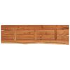 vidaXL Wall Shelf Natural Wood Solid Acacia wood 39.4 x 11.8 x 1.5 in