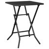vidaXL Folding Garden Table Anthracite Steel Compact Foldable