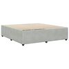 vidaXL Bed Frame Light grey Velvet California King Bed Frame