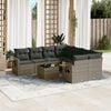 vidaXL Garden Sofa Set Gray