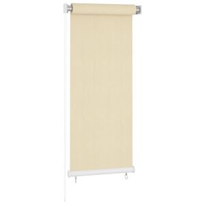 vidaXL Roller Blind Cream High-density polyethylene (HDPE) 23.6 x 55.1 in