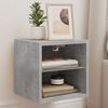 vidaXL TV Wall Cabinet Set of 2 Concrete grey Engineered wood