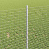 vidaXL Fence and Post Silver 3.28 x 32.81 ft Steel