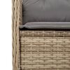 vidaXL Patio Lounge Set Beige and Light Gray