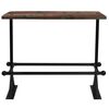 vidaXL Bar Set Multicolour Solid reclaimed wood, powder-coated steel