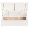 vidaXL Storage Box White Solid pinewood Large Storage Box Rectangular