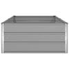 vidaXL Planter Light Grey 195 x 100 x 45 cm Galvanised Steel