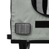 vidaXL Pet Bike Trailer Grey and Black Oxford Fabric and Iron Medium