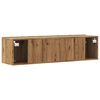 vidaXL TV Cabinet Artisan Oak Engineered Wood 47.2x11.8x11.8 in