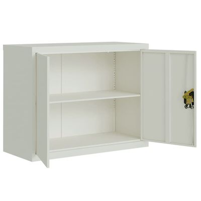 vidaXL File Cabinet Light Gray 35.4"x15.7"x43.3" Steel