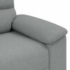 vidaXL 2-seater Sofa Light grey Polyester fabric, metal, plywood, solid wood