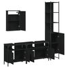 vidaXL Bathroom Furniture Set Black