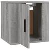 vidaXL Wall Mounted TV Cabinet Set of 2 Gray sonoma Engineered wood