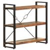 vidaXL Bookcase Mixed Color Solid Reclaimed Wood Medium Industrial