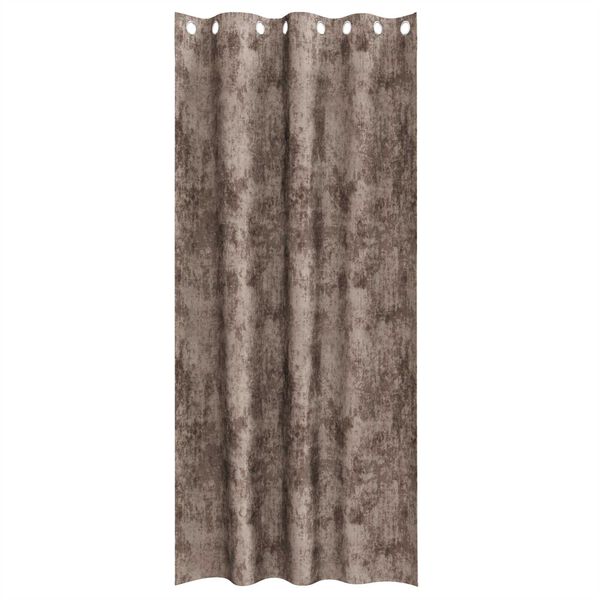 vidaXL Velvet Curtains 2 pcs Cappuccino 102.36 x 55.12 in Velvet