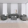 vidaXL Sofa Set Dark Grey Fabric (100% polyester), metal, textilene, plywood