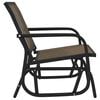 vidaXL Garden Glider Chair Brown Textilene, Steel Medium