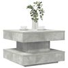 vidaXL Coffee Table Concrete Grey Engineered Wood Medium Rotatable