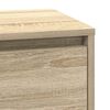 vidaXL Bedside Cabinet with Drawer Sonoma Oak 15.35 x 13.58 x 25.59 in