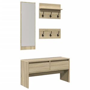 vidaXL Hallway Furniture Set Sonoma oak