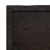 vidaXL Wall Shelf Dark Brown Solid oak wood 55.1 x 19.7 in Foldable