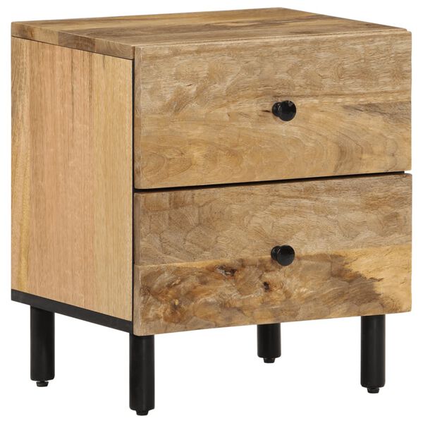 vidaXL Bedside Cabinet Natural Mango Wood