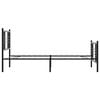 vidaXL Bed Frame Black Steel Twin Bed Frame Rectangular Traditional