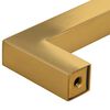 vidaXL Cabinet Handle Set of 5 Gold Stainless steel Medium Durable