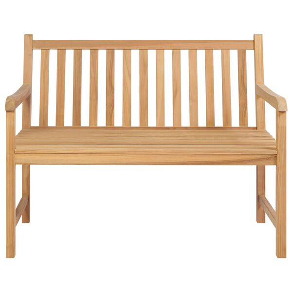 vidaXL Garden Bench Natural Teak Solid Teak Wood Medium Durable