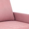 vidaXL 2-Seater Sofa Pink 55.1" Velvet